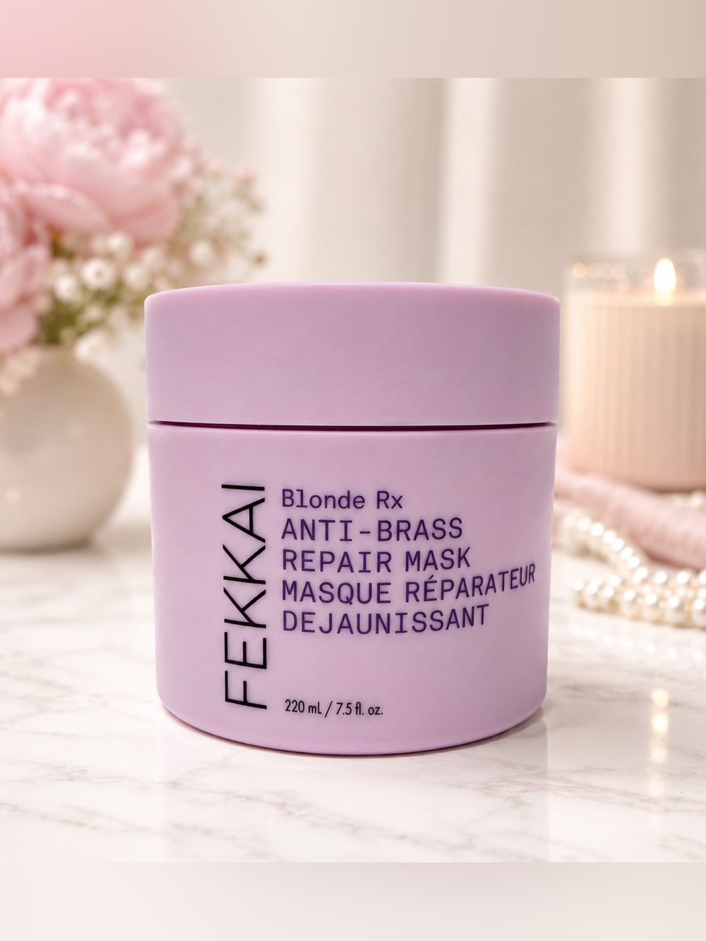 FEKKAI Blonde Rx Anti Brass Repair Purple Mask 7.5oz.